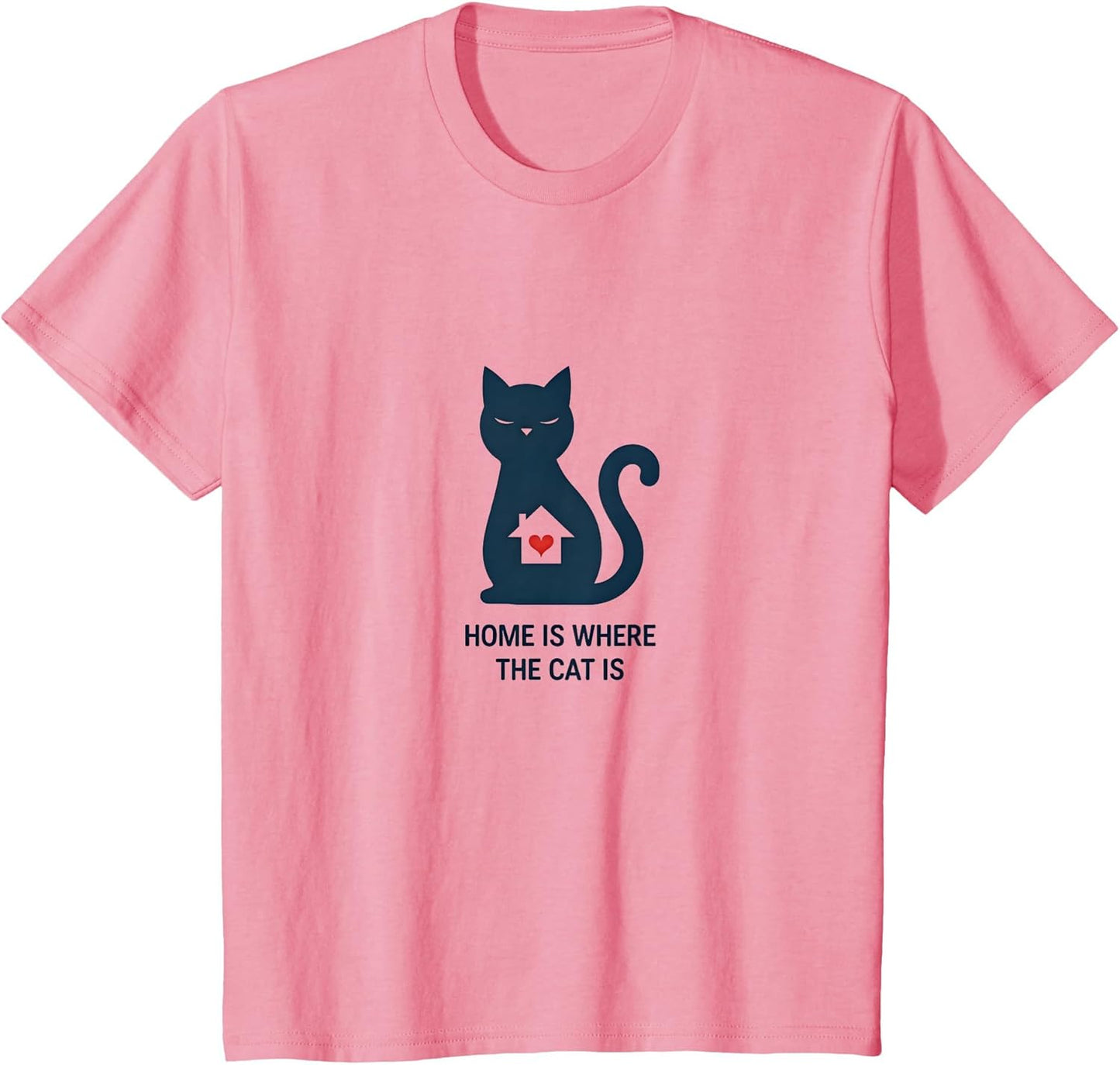 Home Is Where The Cat Is Feline Lover Wall Art, cat