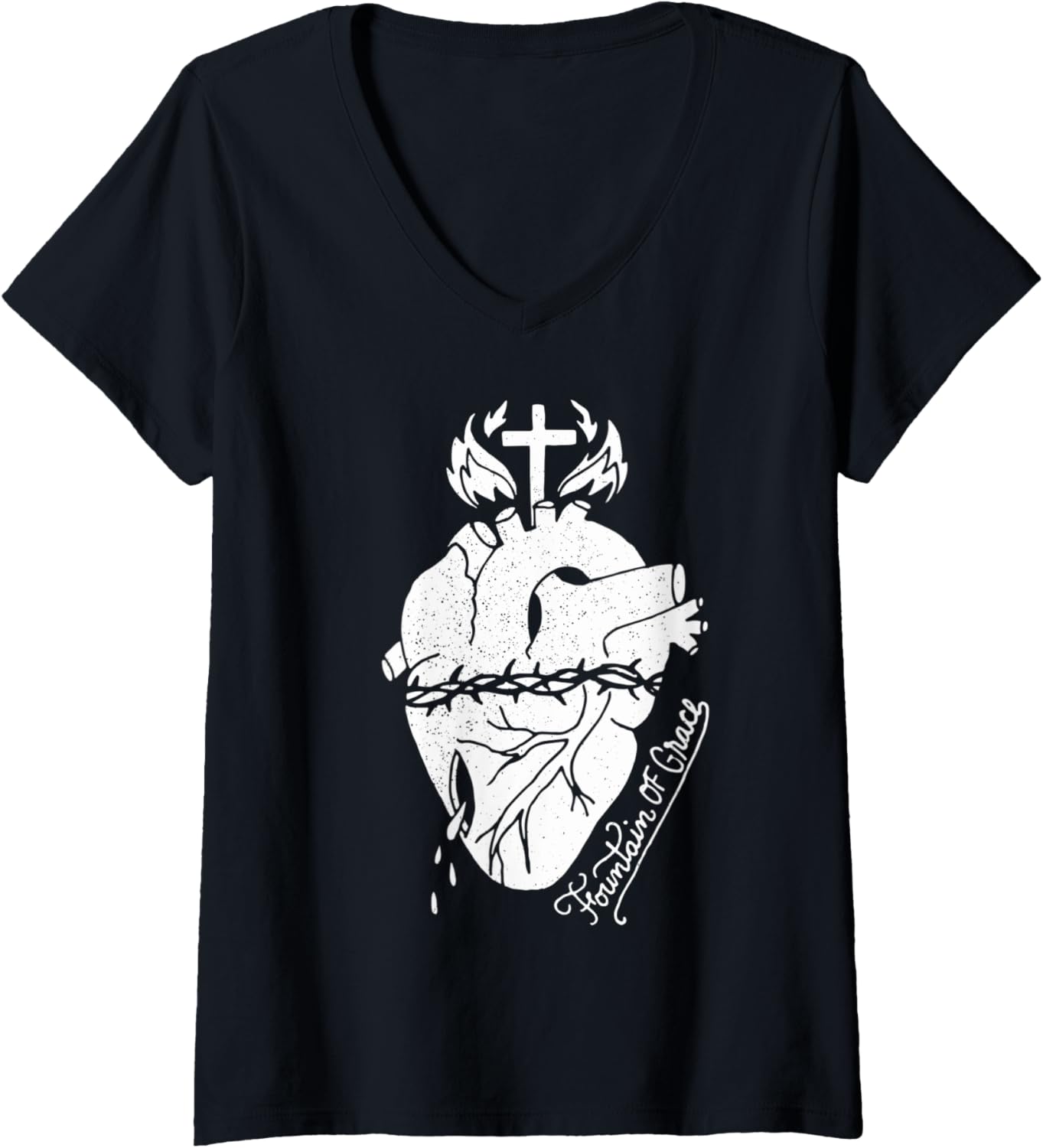 Womens Fountain of Grace Christian Clothing V Neck