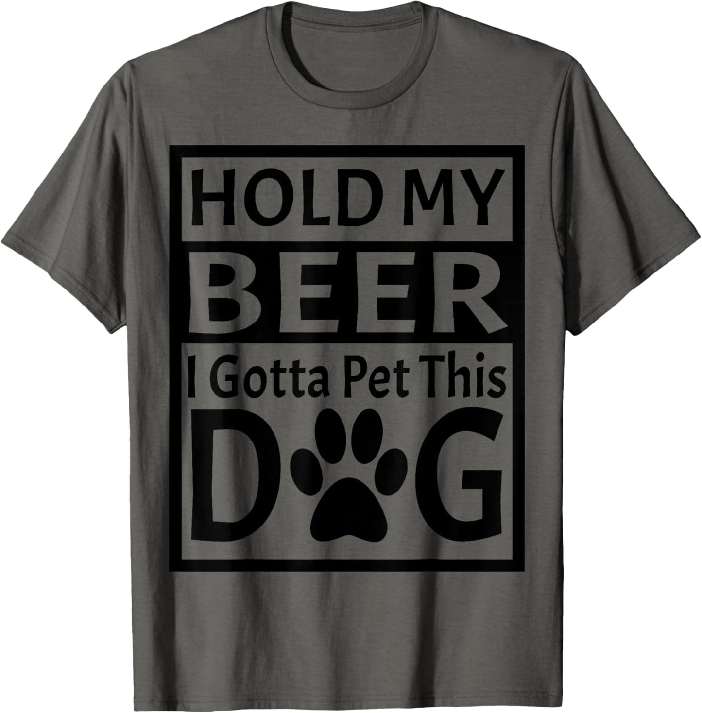 Retro Vintage Holding My Beer I Gotta Pet This Dog