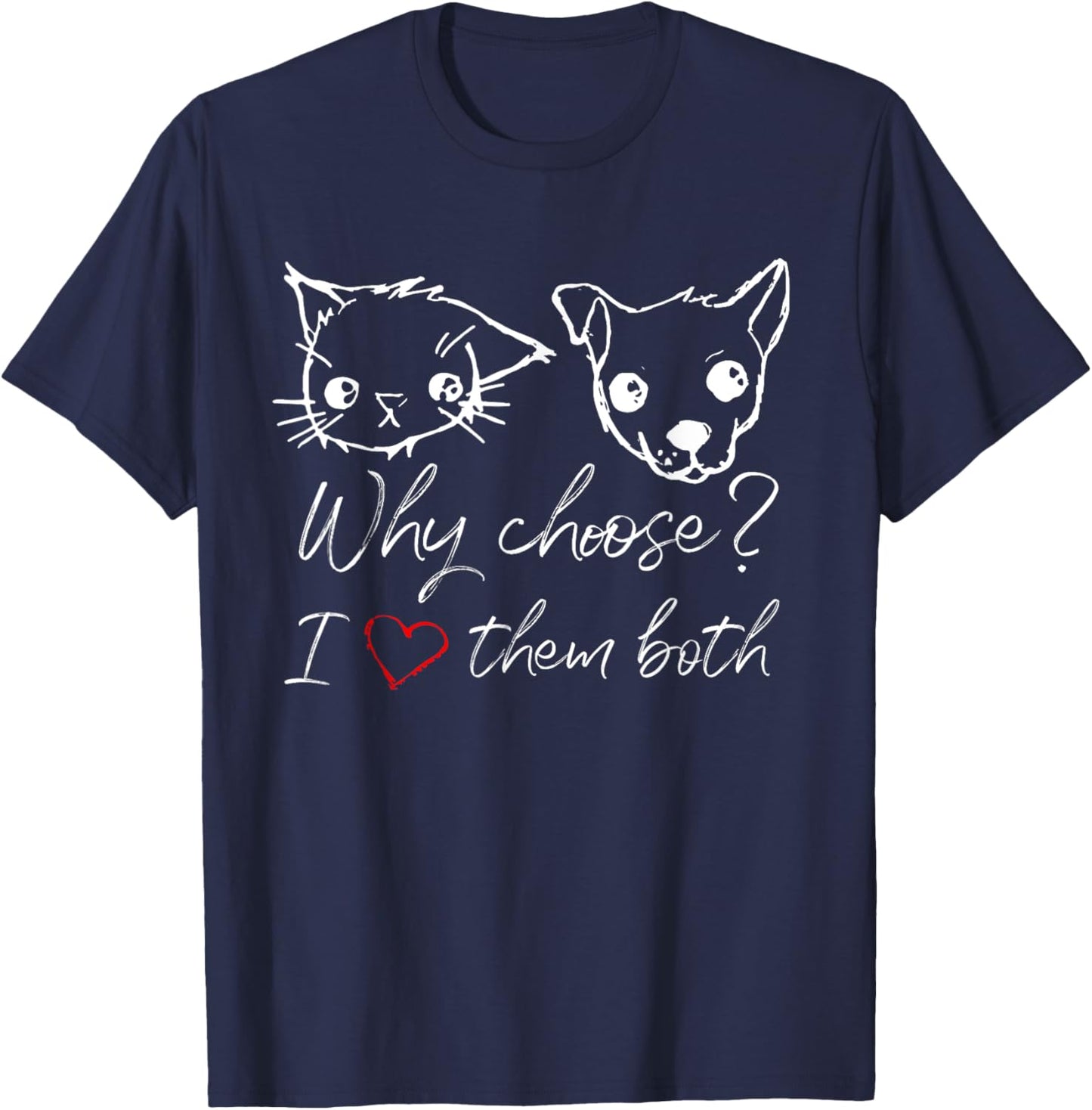 Cat and Dog Lover I Love Puppies and Kittens T Shirt for Men Women Girls Kids