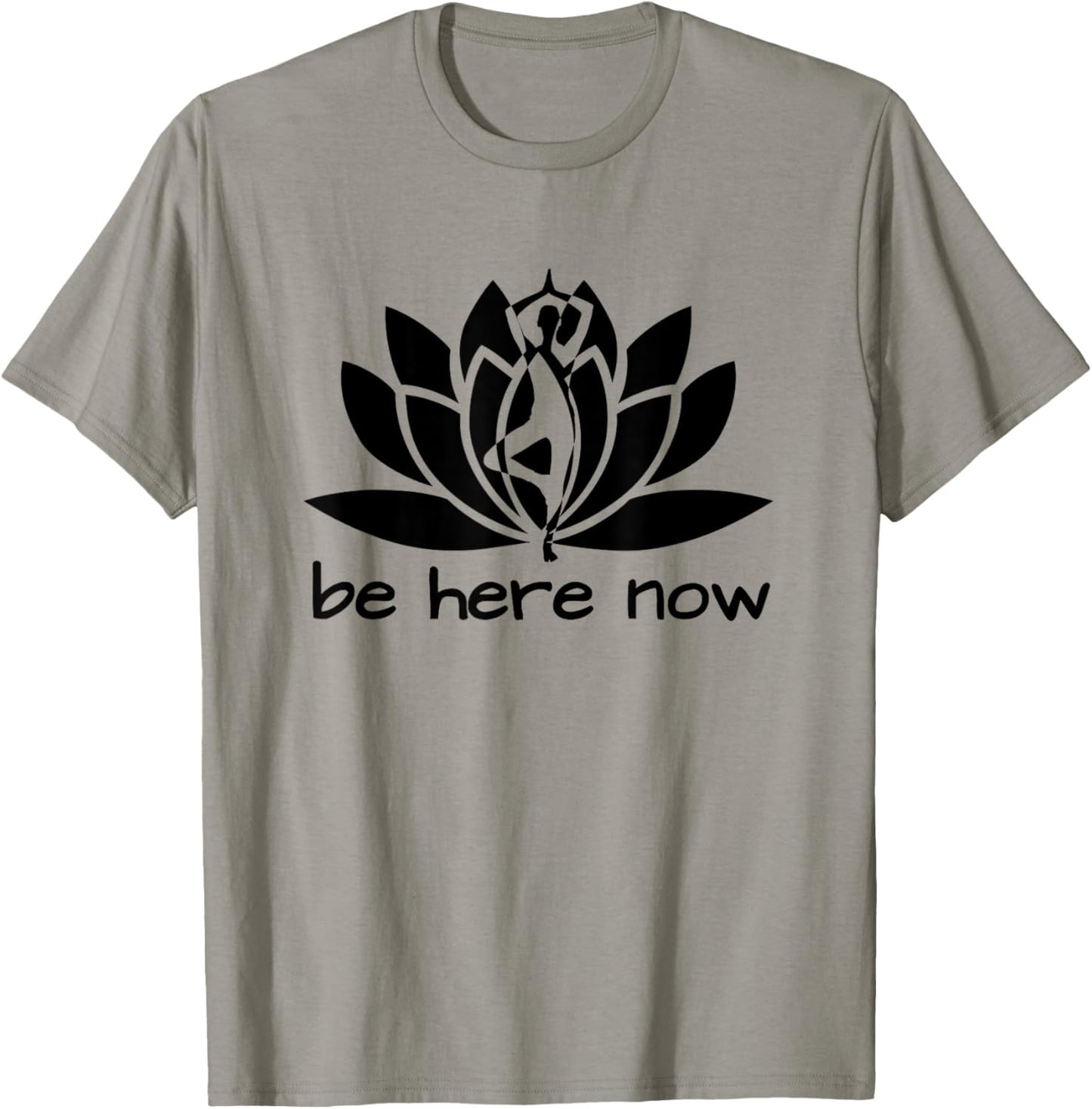 Yoga Be Here Now Fitness Workout Namaste Lotus for Women