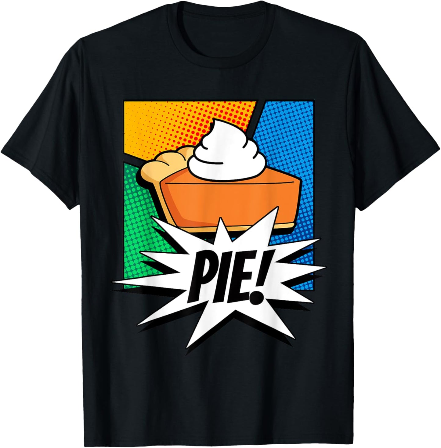 Cute Pop Culture Pie Comic Book Art Graphic