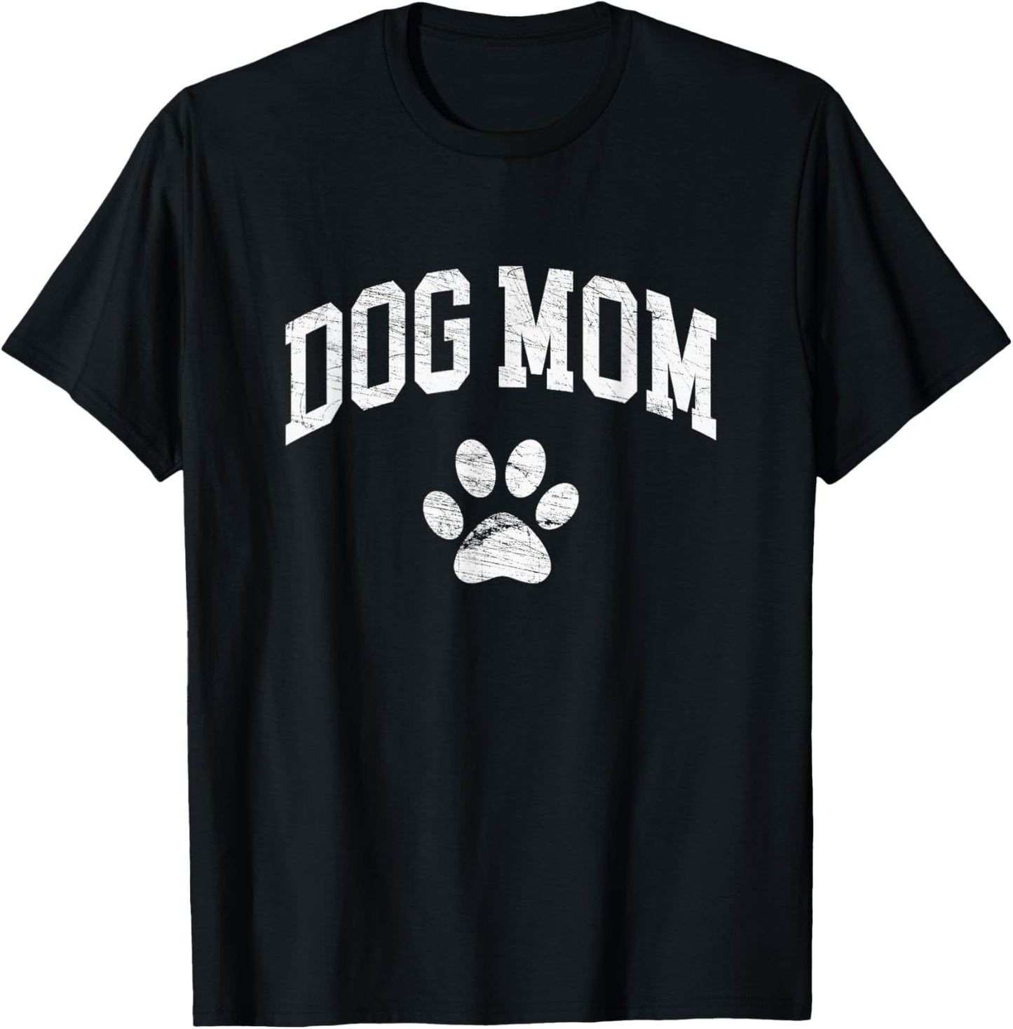 Dog Mom Vintage Distressed Design Funny Dog Paw
