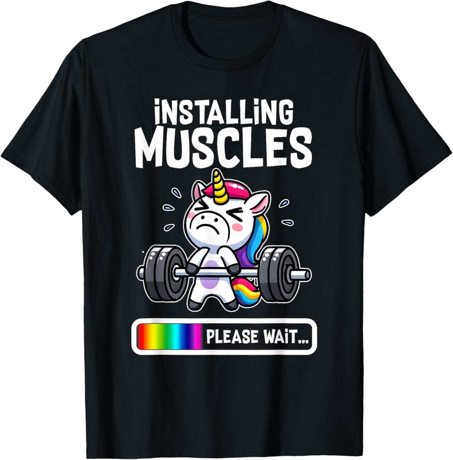 Funny Cute Unicorn Workout Gym Fitness Weightlifting Gift