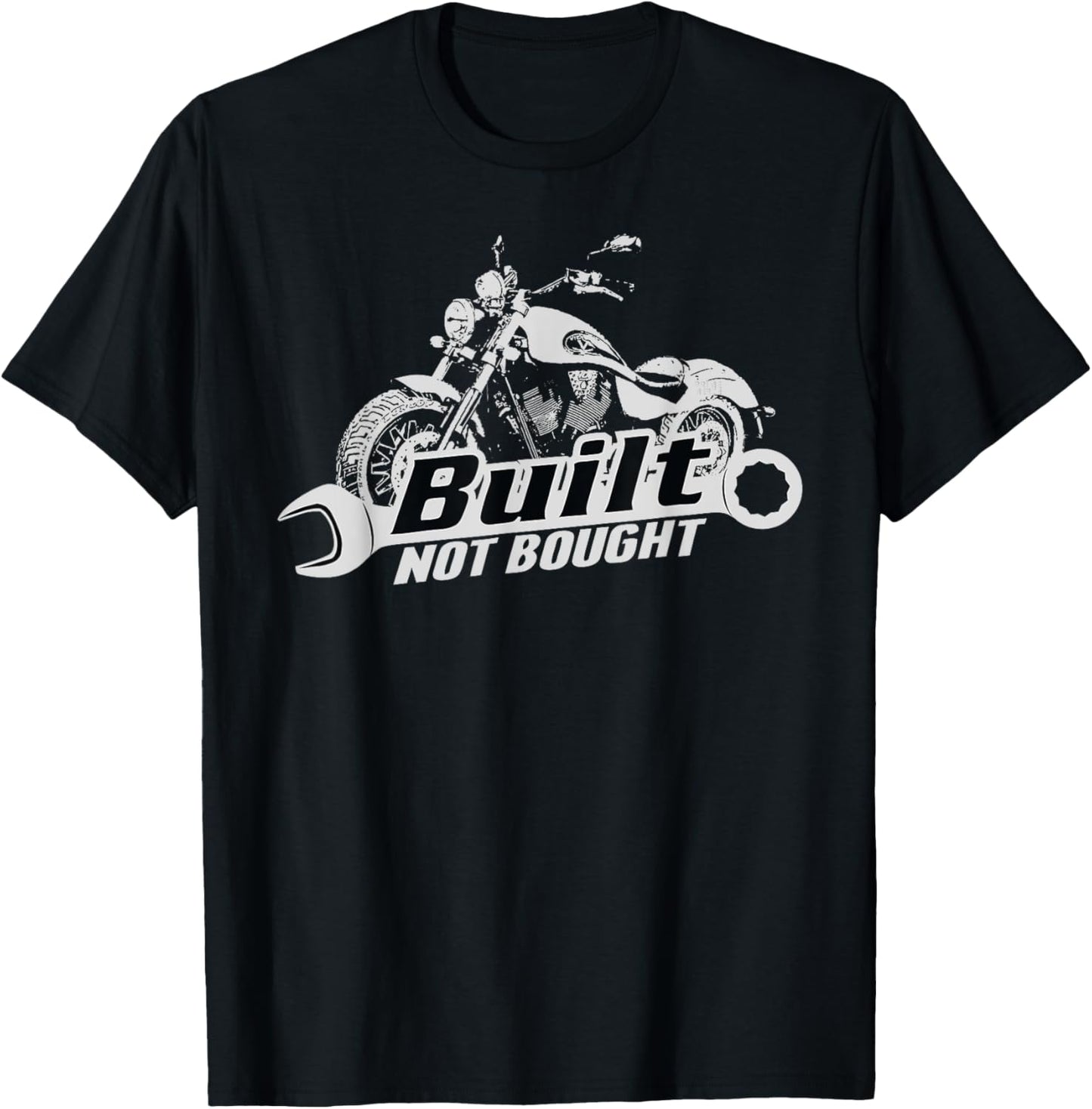 Built Not Bought Motorcycle Garage T Shirt