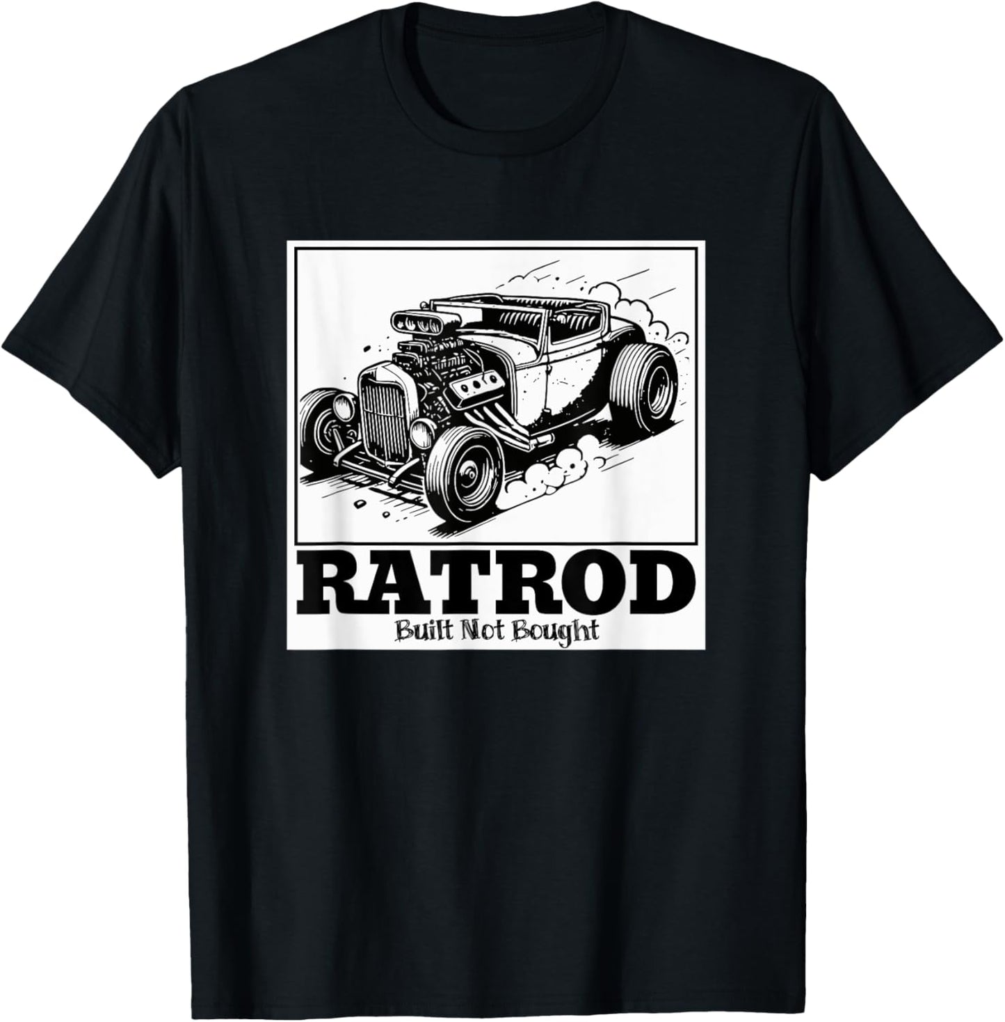 Ratrod Built Not Bought Cartoon Panel Style
