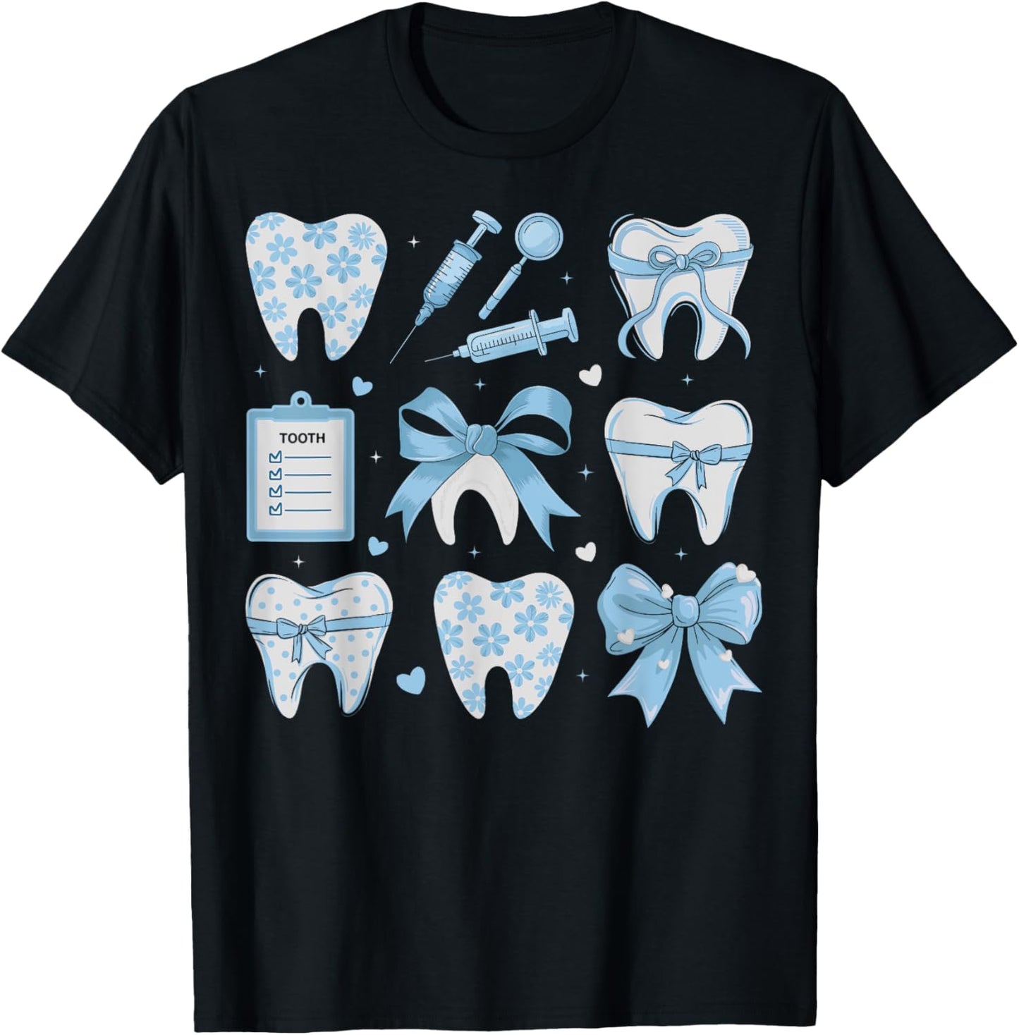 Coquette Bow Cute Teeth Dentist Squad Dental Assistant