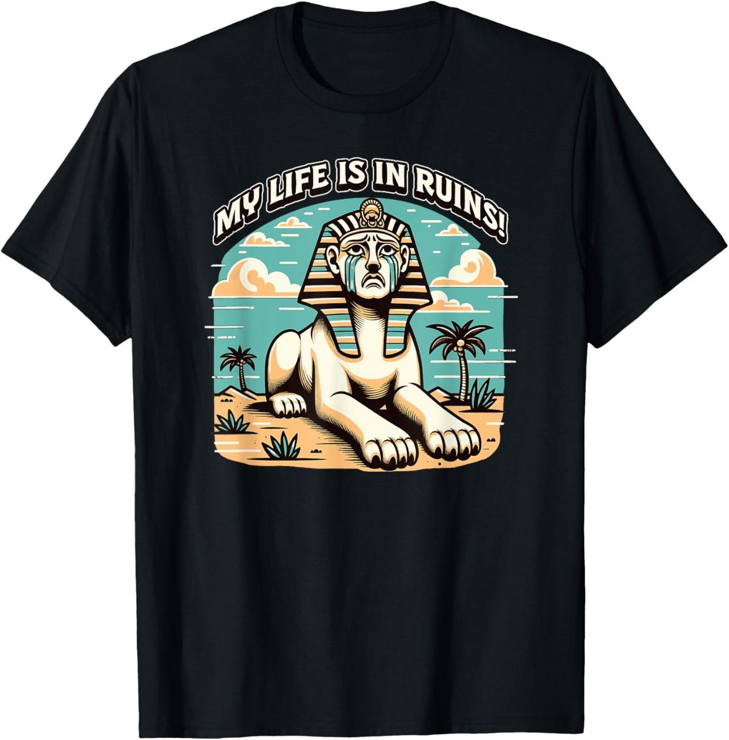 My Life Is in Ruins! Funny Crying Sphynx