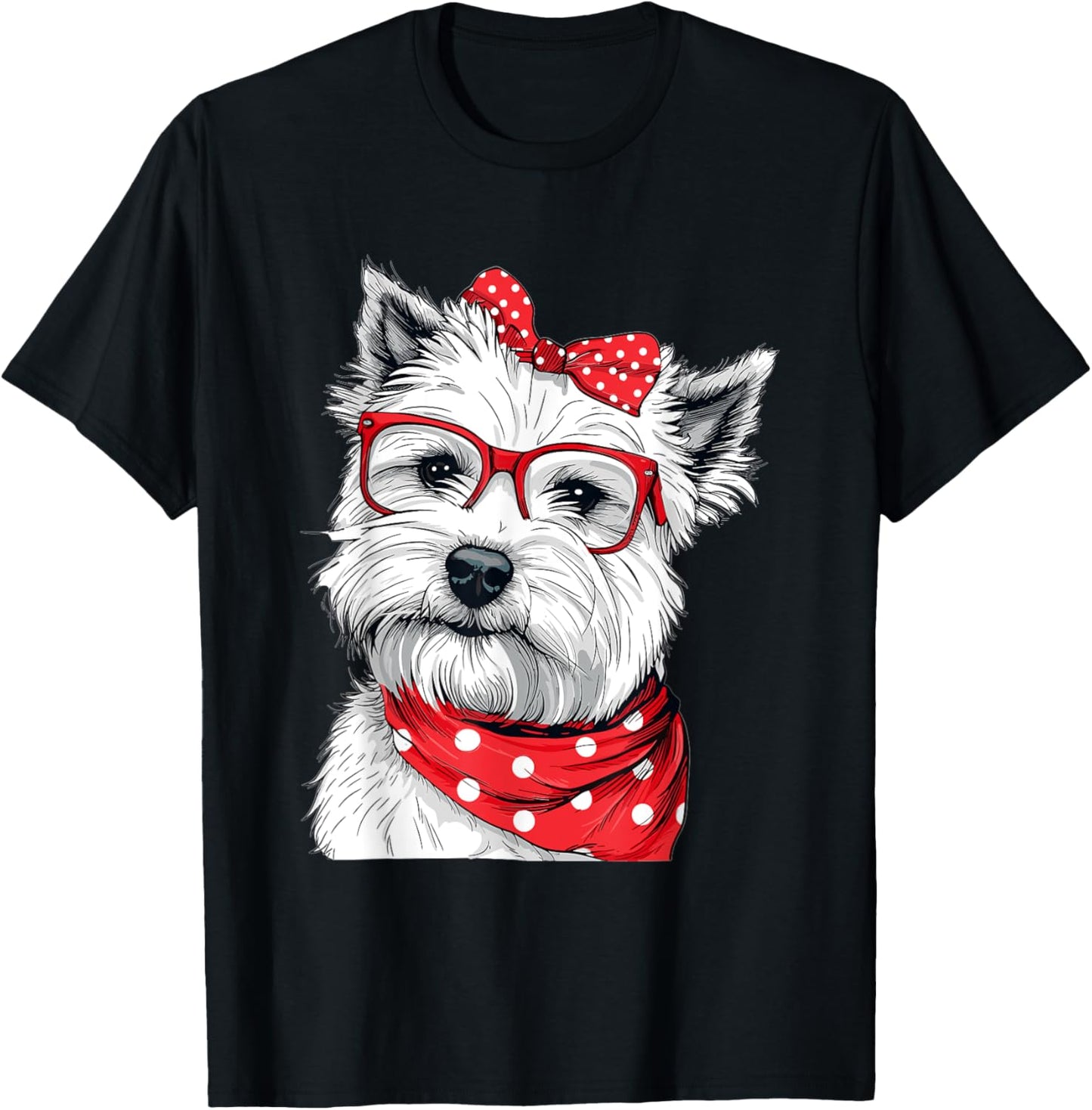 West Highland White Terrier Bandana Dog Breed Westie T Shirt for Men Women Girls Kids