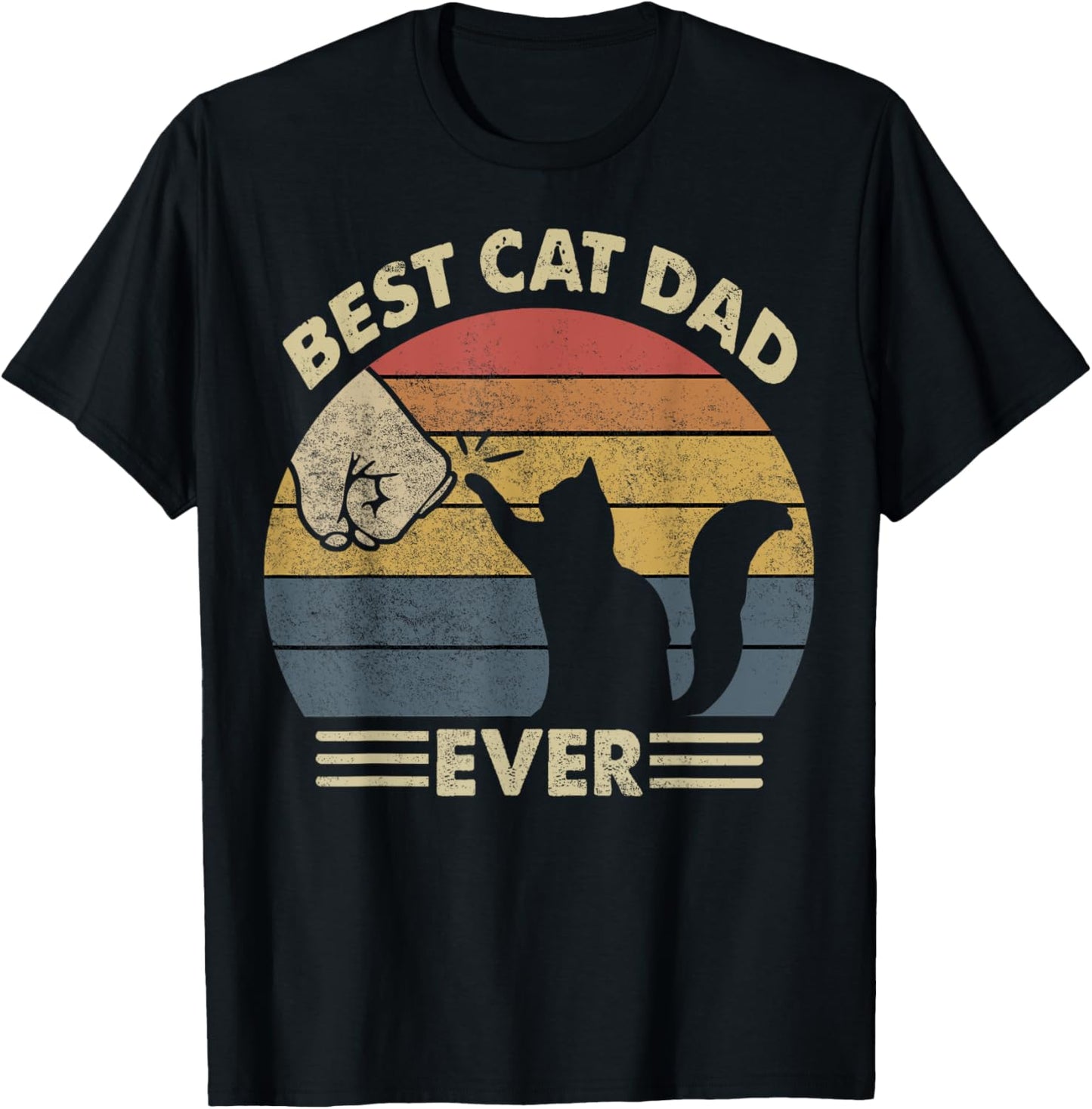Cat Shirt Men Best Cat Dad Ever Funny Dad