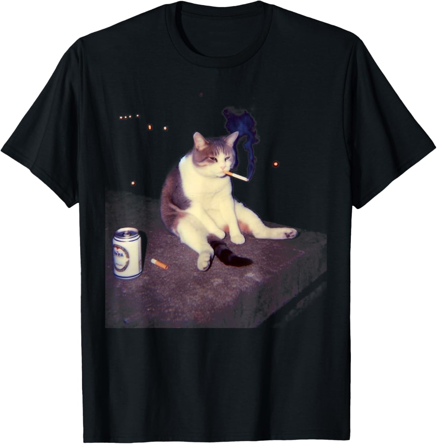 Cigarette Kitten Funny Smoking Cat Meme Stupid Brainrot