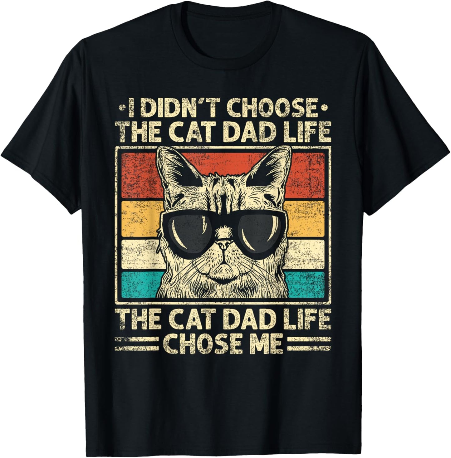 Cat Dad Shirts For Men Funny Cat Dad Father's Day Cat Daddy