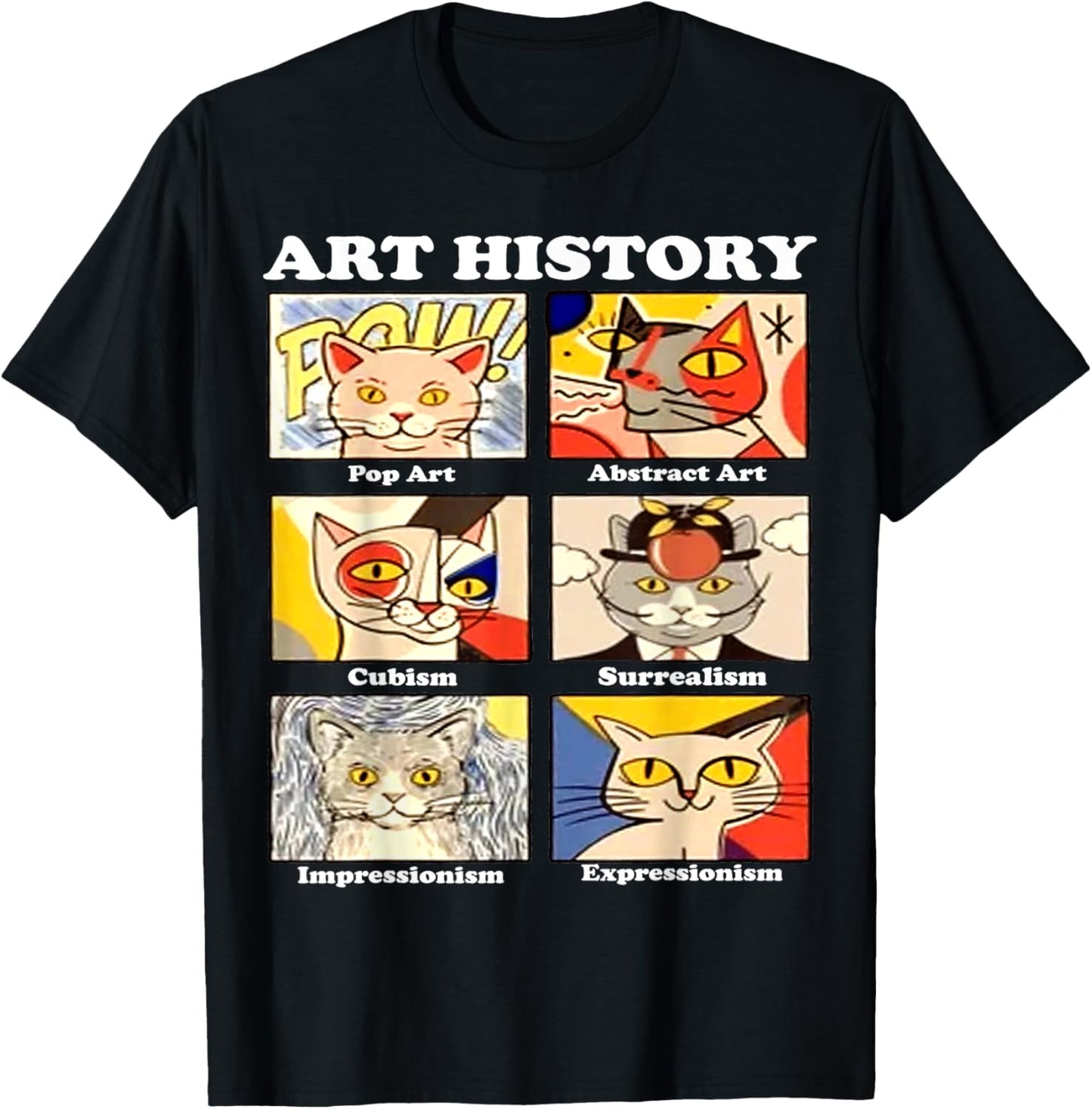 Art History Funny Cat Art Lover Painting Painter Artist