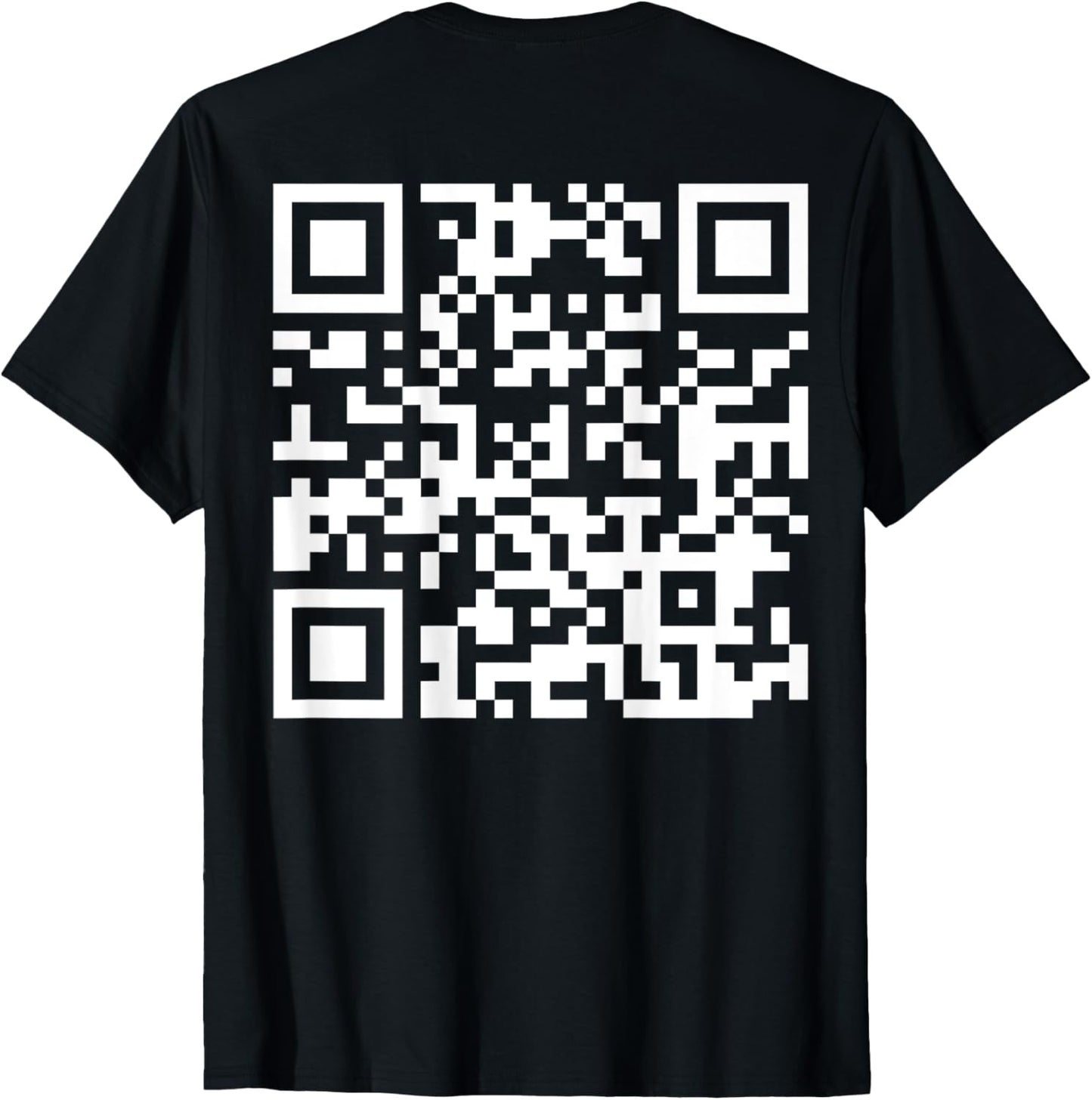 (On Back) Funny QR Fck Off Code Saying Quote For Men Women