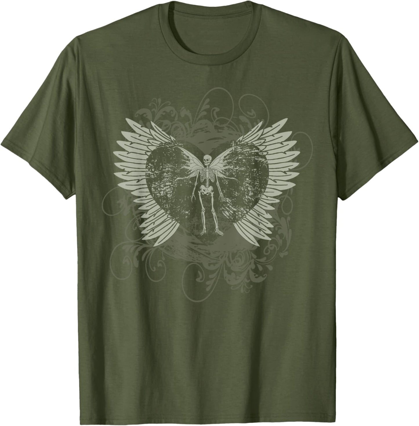 Aesthetic Y2k fairy wings skeleton alt grunge