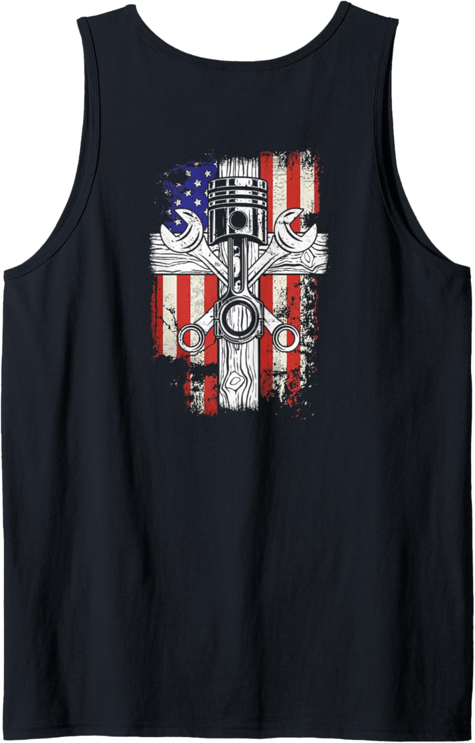 Hot Trend Shirt Mechanic Us Flag Wrench Tank Top