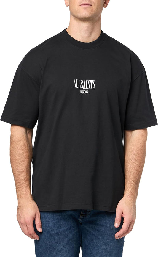 AllSaints Men's Twilight Logo Printed Oversized