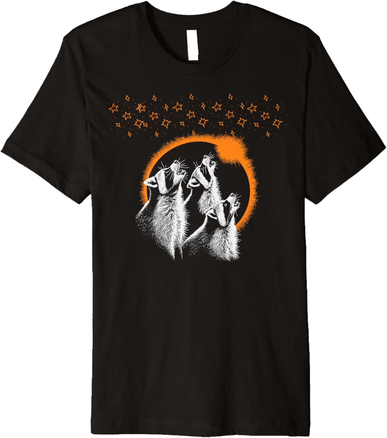 Raccoons Howling Total Solar Eclipse April 8th 2025 Premium