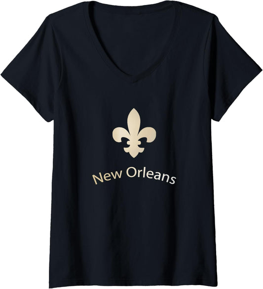 Womens New Orleans Tees: Merchandise V Neck