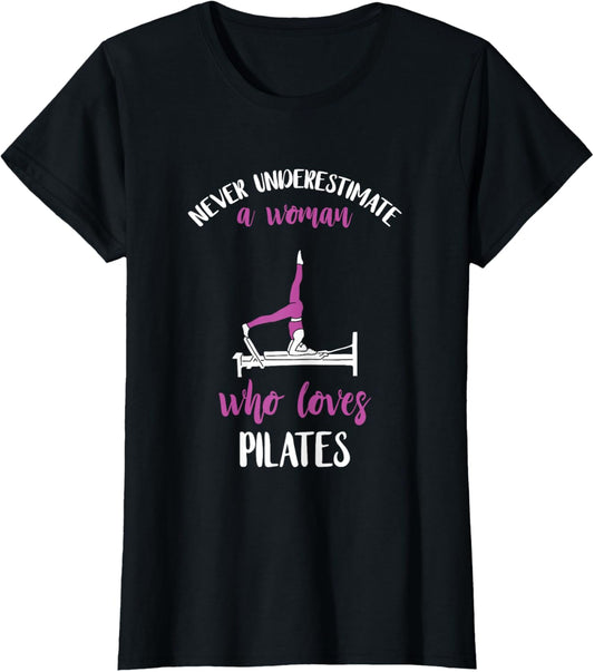 Core Muscles Workout Pilates Exercise T Shirt   Women's Black X Small V Neck Short Sleeve Graphic Pilates Shirt