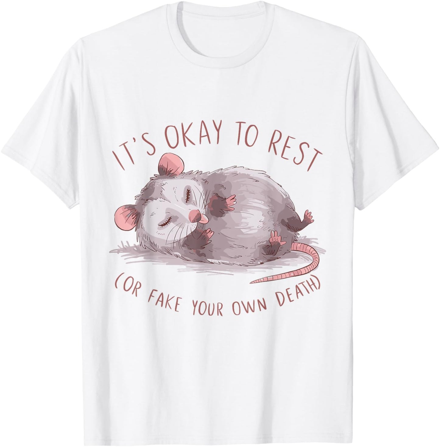 Cute Funny Opossum   It's okay to Rest Women