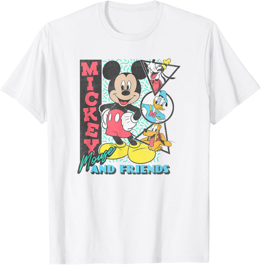Disney Mickey & Friends Retro 90's Group Poster