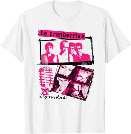 The Cranberries Pink and Black Collage Vintage Band