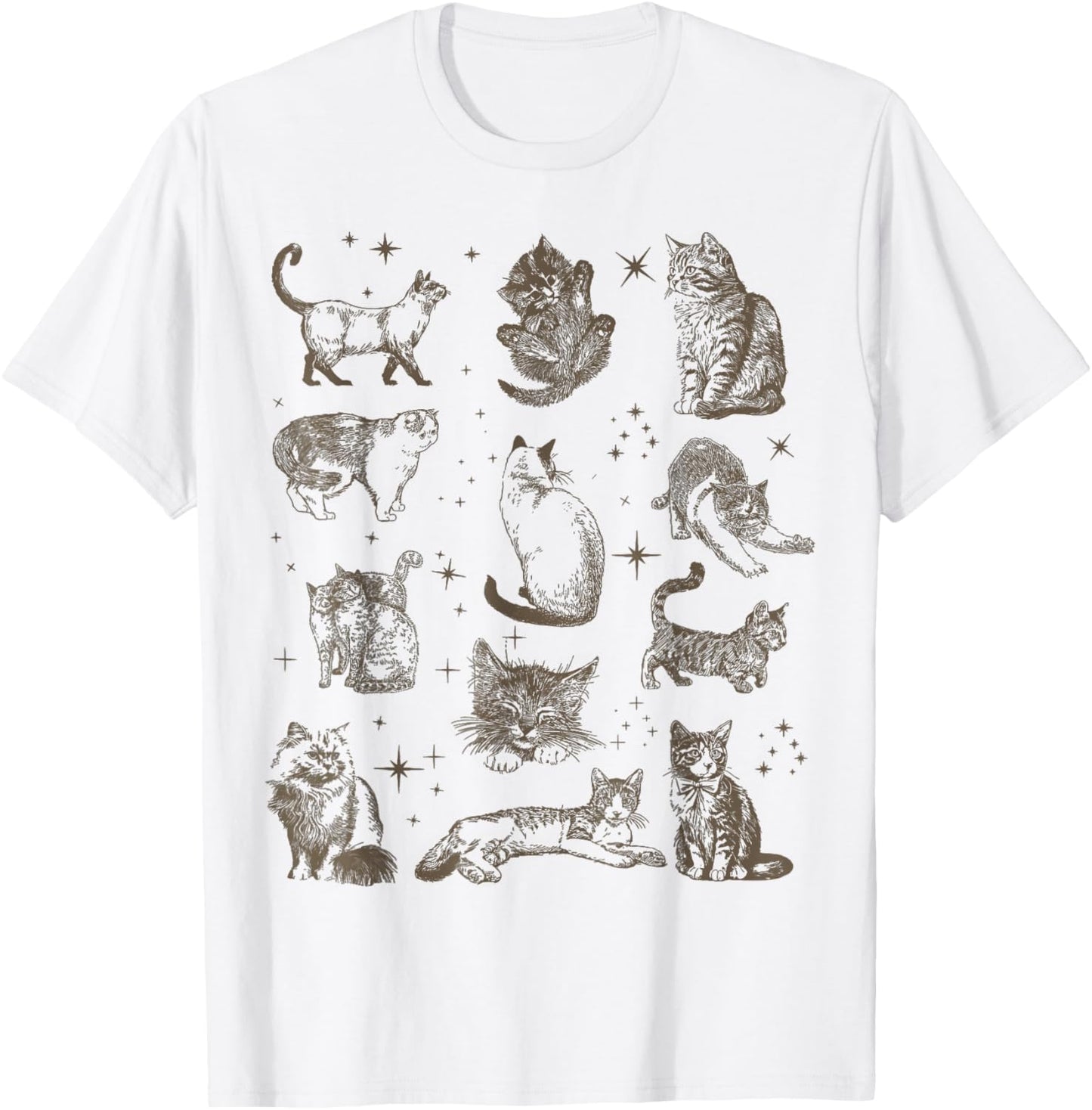 Vintage 90s Tattoo Retro Cats In Space
