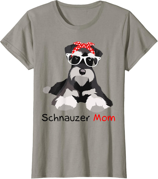 Schnauzer Mom Bandana Womens Schnauzer Dog