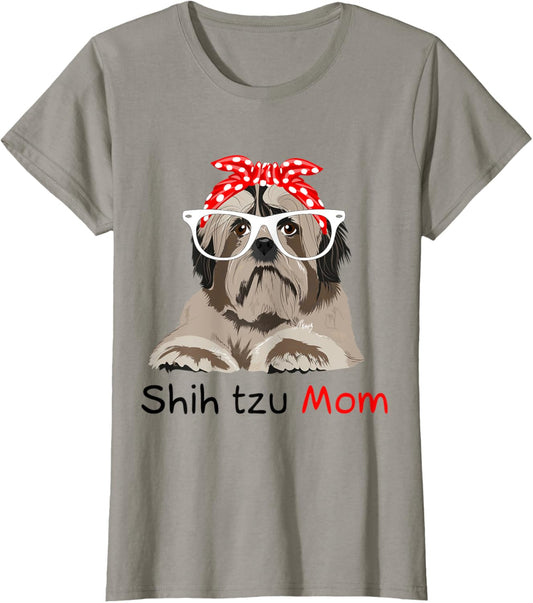 Shih Tzu Mom Bandana Womens Shih Tzu Dog