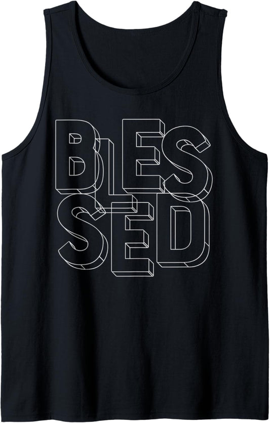Blessed   Christian Clothing Tank Top