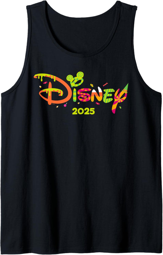 Disney Halloween Treats Script Logo 2025 Vacation Group Trip Tank Top