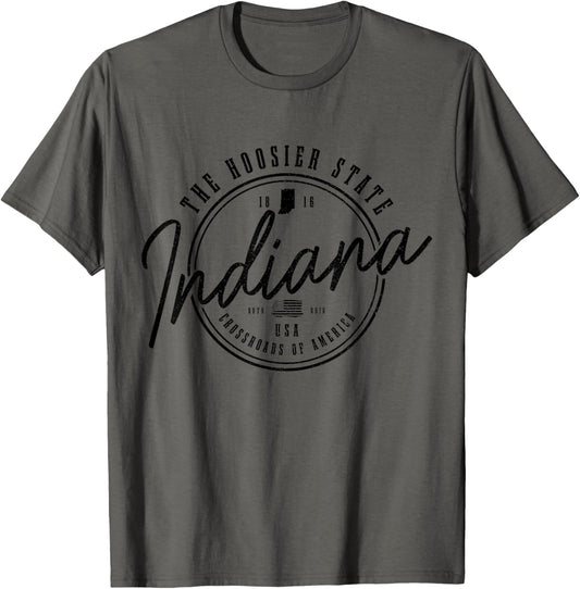 Indiana The Hoosier State Est. 1816 Patriotic Indiana