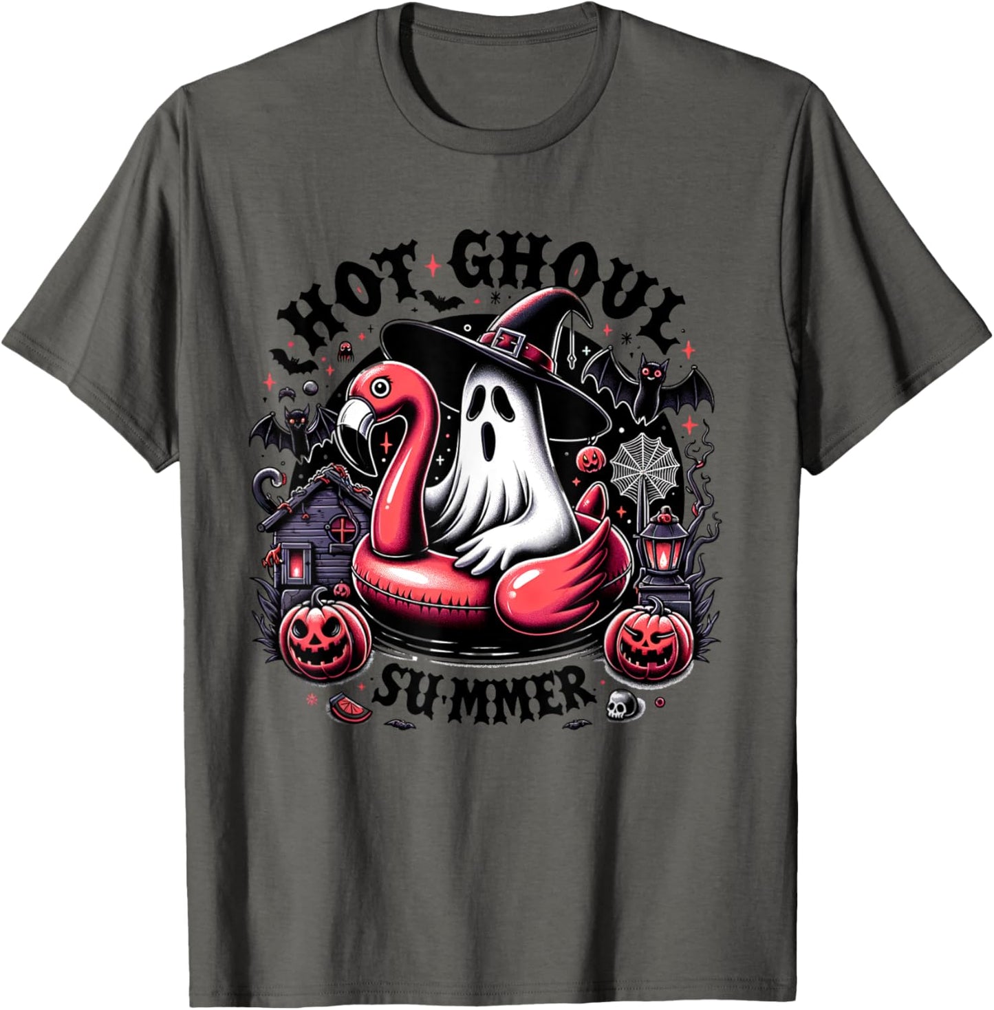 Halloween Summer Celebrate Summerween Ghost Spooky Creepy T Shirt for Men Women Kids