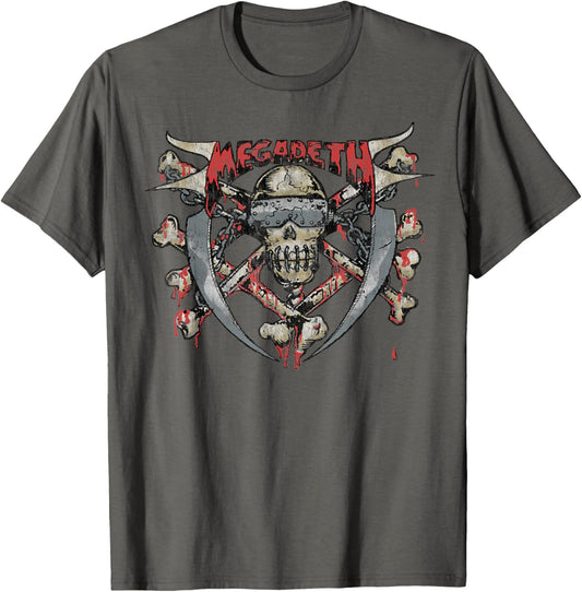 Megadeth - Vintage Skull and Bones Sketch