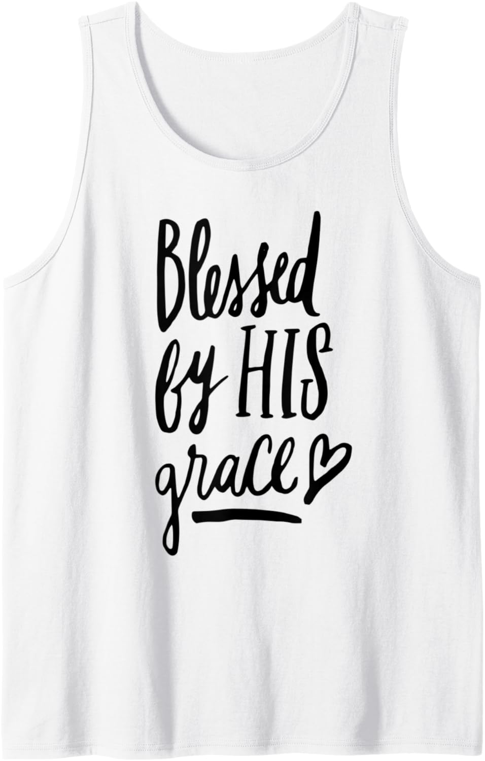 Blessed by his Grace   Christian Clothing Tank Top