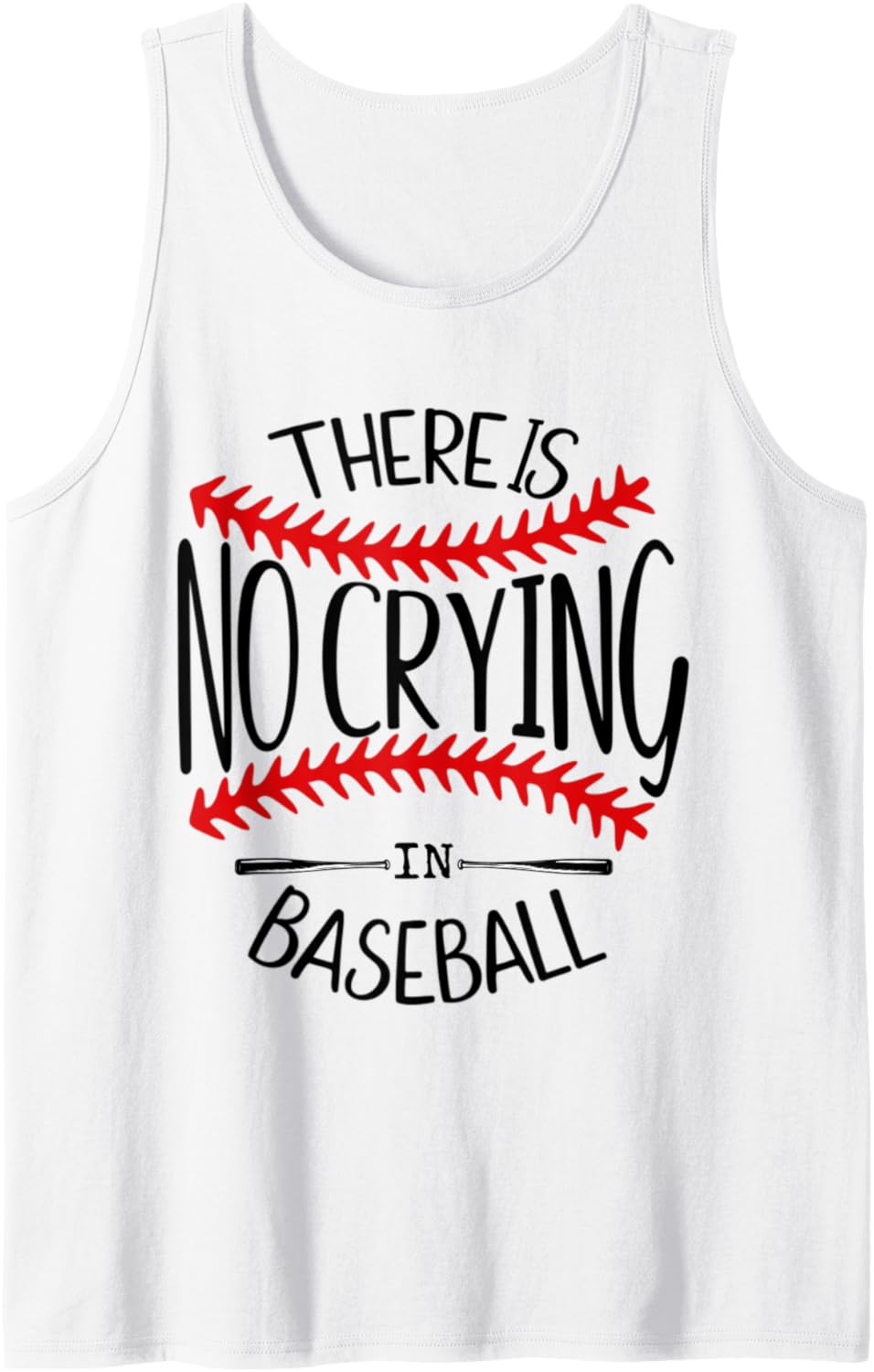 There Is No Crying in Baseball Tank Tops,Softball Coach Mom Tank Top