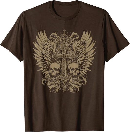 Y2K Grunge Aesthetic Alt Goth Skull Cross Gothic