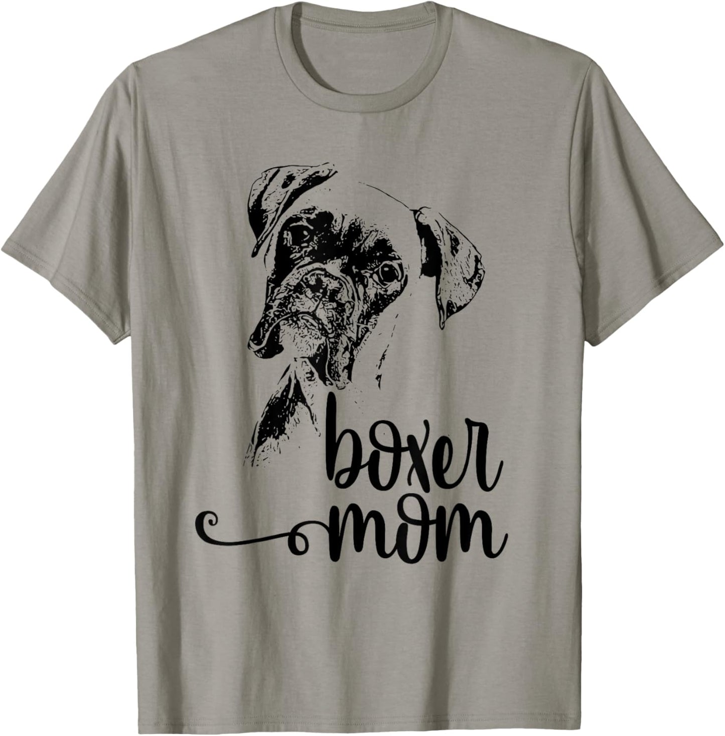 BOXER MOM DOG FACE T SHIRT   DOG LOVERS BOXER MOM GIFT SHIRT