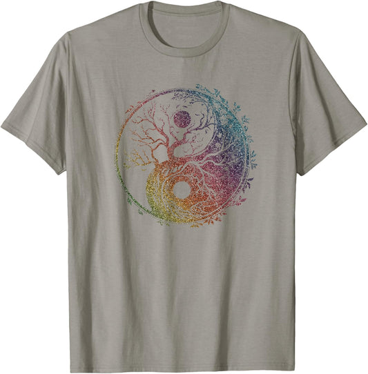 Yin Yang symbol, tree of life, Tai chi, Qigong, yoga, Taoism