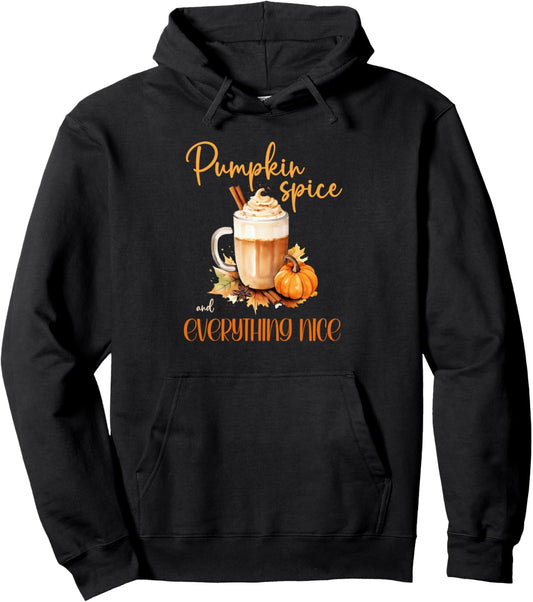 Pumpkin Spice & Everything Nice | cute fall rustic halloween Pullover Hoodie