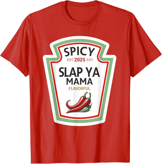 funny halloween shirt 2025 Gift Red Spicy Slap Ya mama DIY
