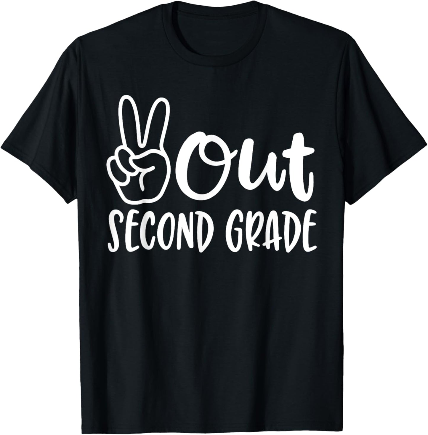 Last Day of School Peace Out 2nd Second Grade Teacher Kids