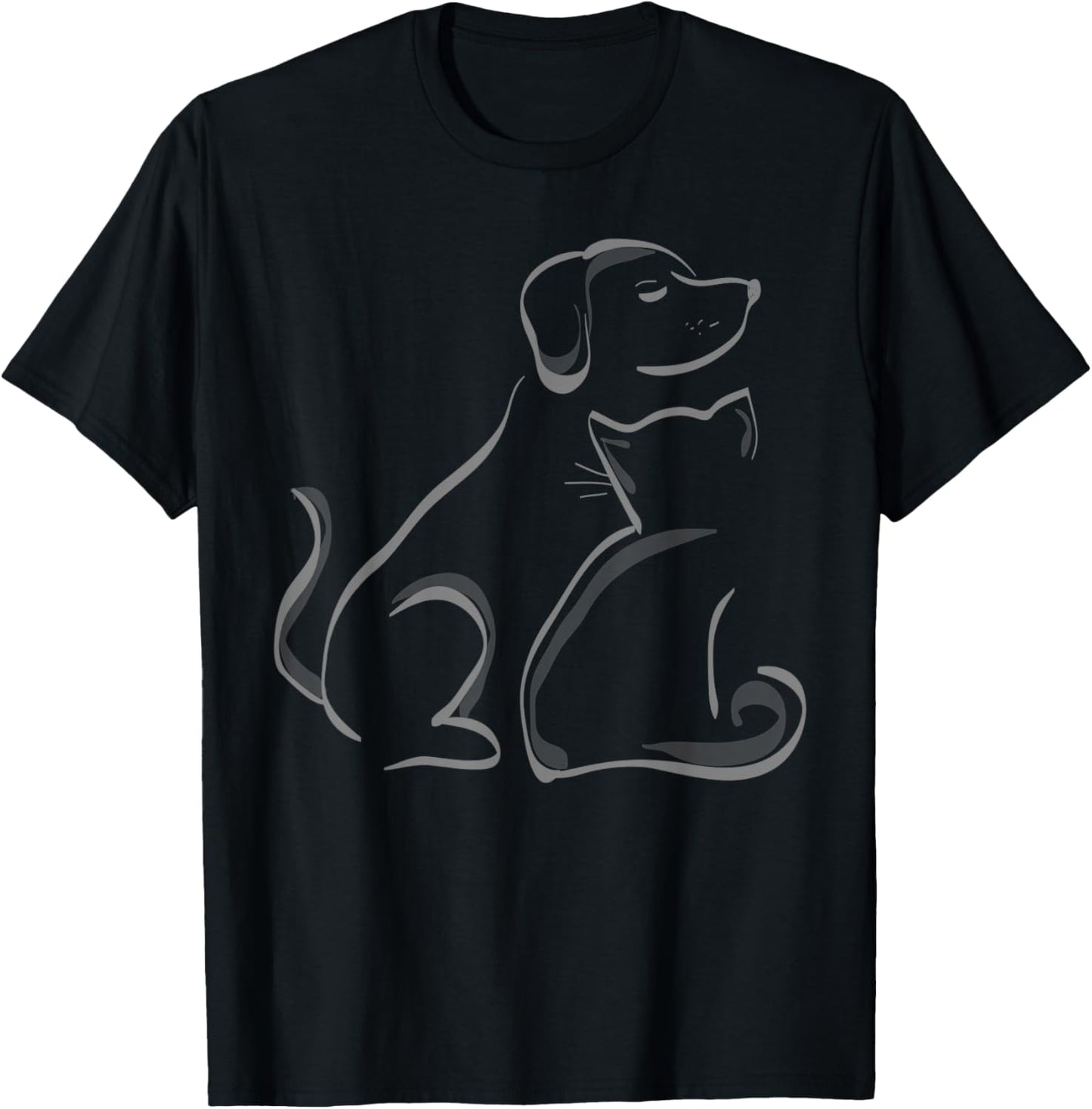 A cat and a dog silhoutte friendship t shirt