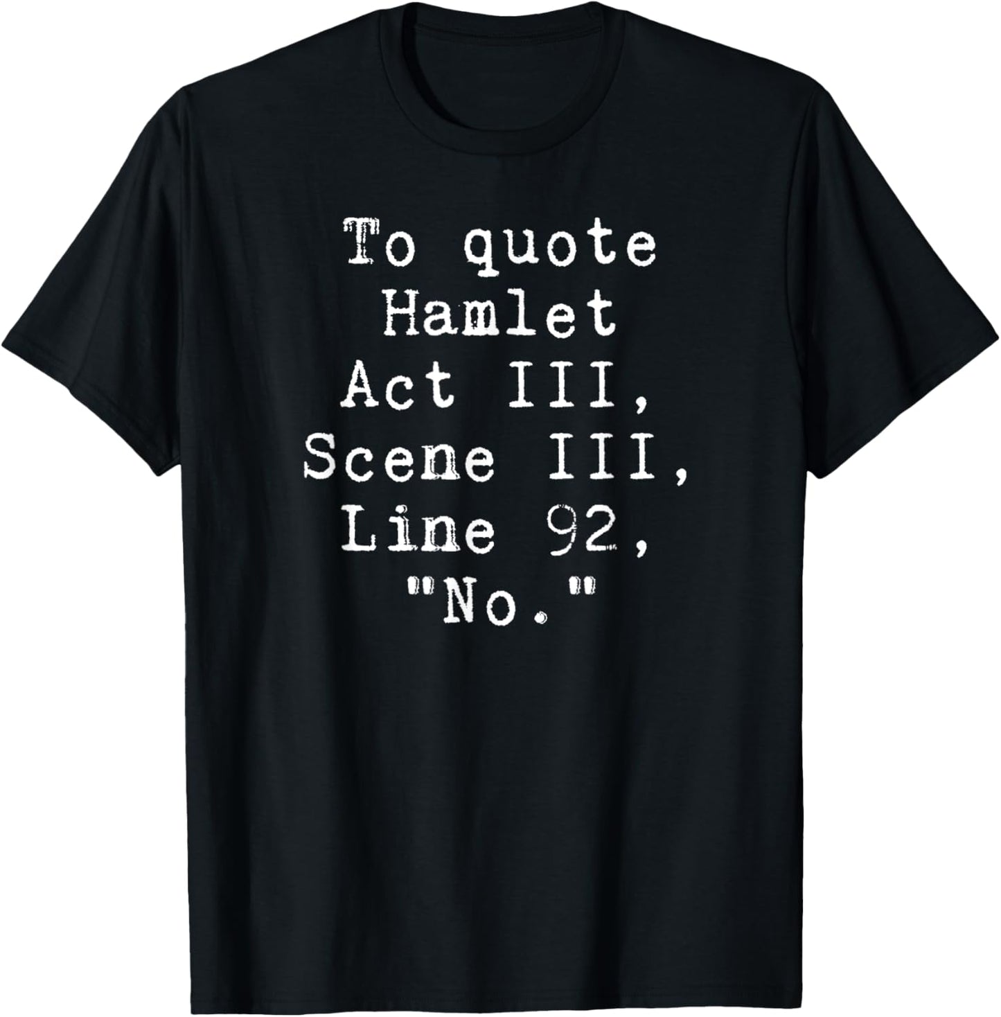 To Quote Hamlet No