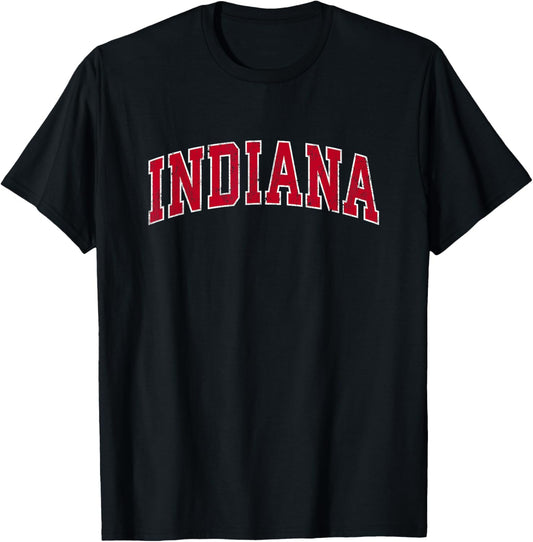 Indiana IN Vintage Sports Design Red Design