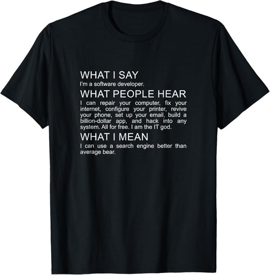 Software Developer Programmer Engineer Funny Saying Design