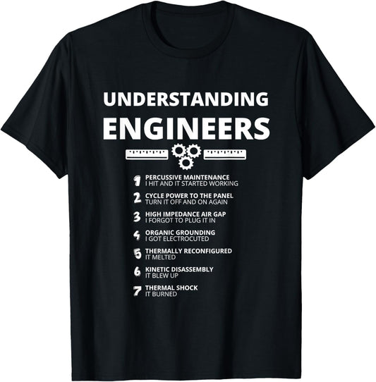 Awesome Engineering Shirts   Understanding Engineers Funny Sarcastic Engineering Gift