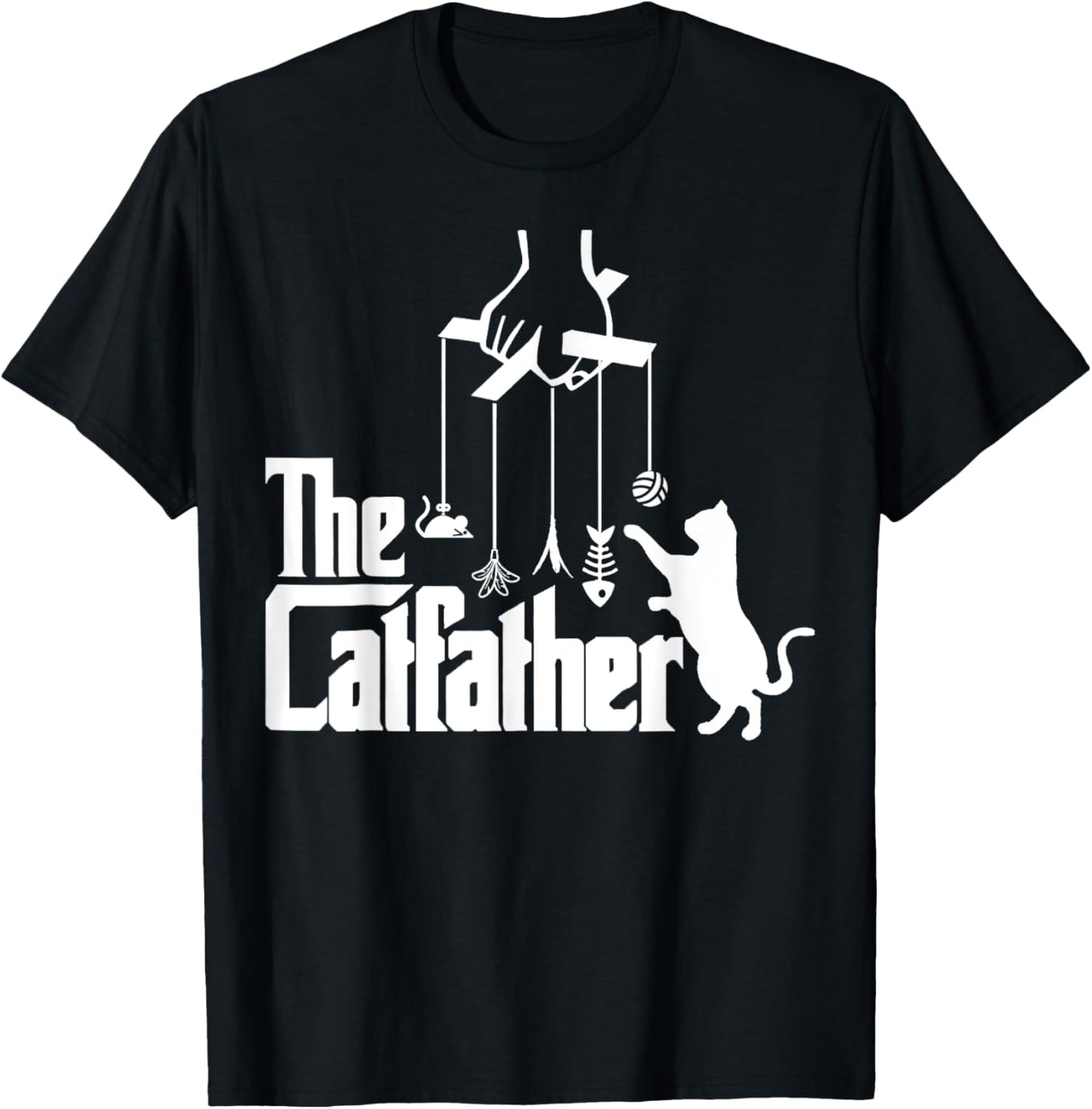 Funny Cat Dad Life The Catfather Fathers Day Mens Vintage