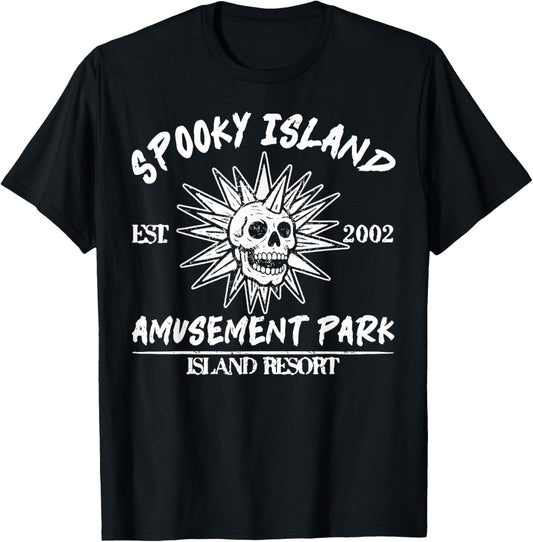 Spooky Island Retro Halloween Skull 90s Halloween Summerween